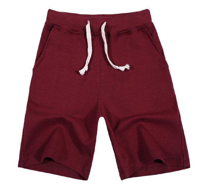 Summer Casual Shorts Solid Color Blank Pants Men's Beach Pants Slim Shorts