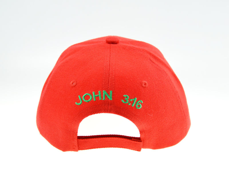BSCI Customized Red Cotton Embroidered Adult Sport Baseball Cap