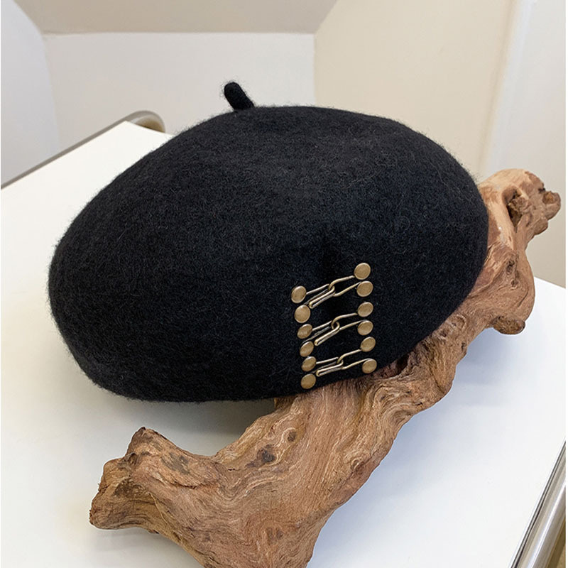Autumn Winter Wool Beret Web Celebrity Painter's Hat Woolen Hat