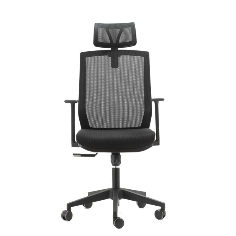 Workplace Seating High Back Mesh Swivel Office Chair with Headrest