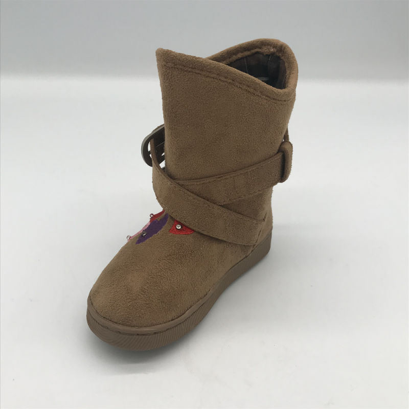 Brown Cowboy Style Middle Boots for Children