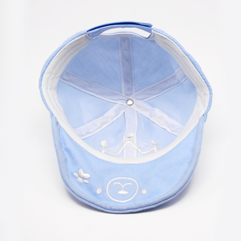 Spring New Cotton Super Cute Embroidered Sunshade Hats for Kids