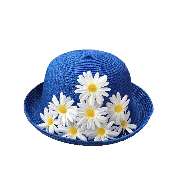 Lovely Children Flower Kids Summer Beach Straw Hat