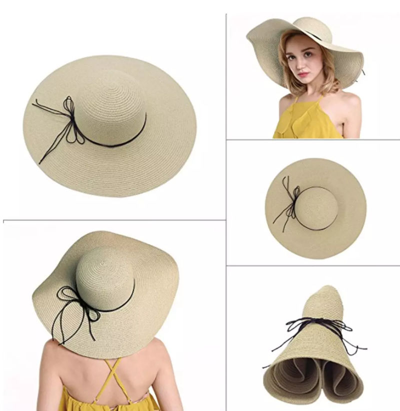 New Style Women Beautiful Summer Beach Straw Hat for Sale