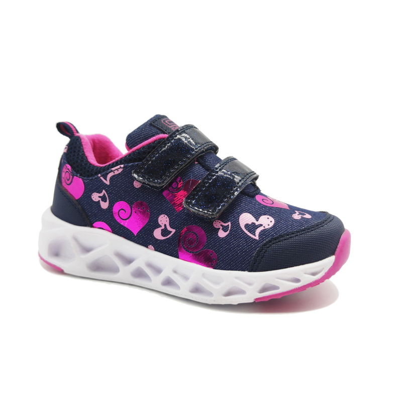 Fashion Kids Sneakers Running Velcro Sport Shoes for Children
