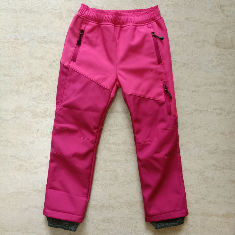 Kids Children's Winter Clothing Waterproof Softshell Outdoor Pants for Kids Trouser Wholesale