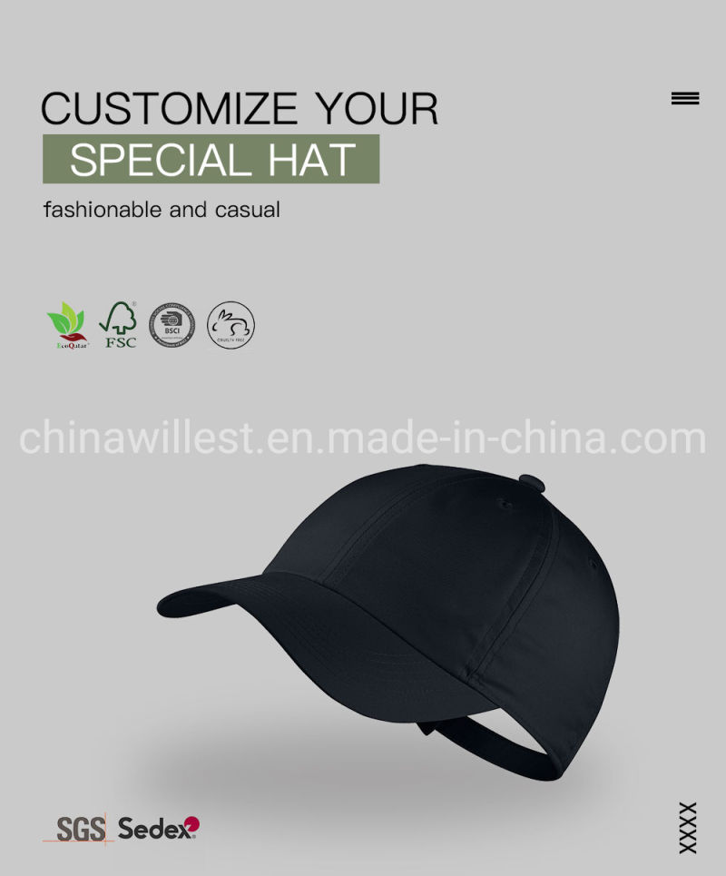 Top Quality Embroidered Promotion Custom Baseball Cap