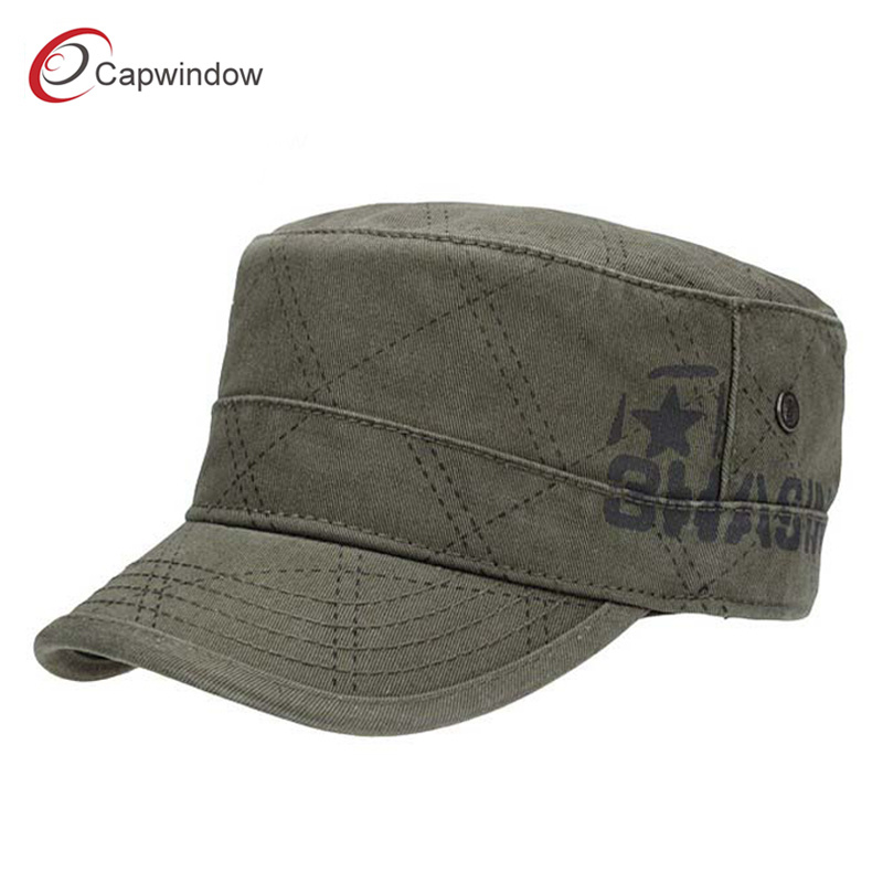 New Designed High Quality Organic Cotton Army Cap with Embroidery