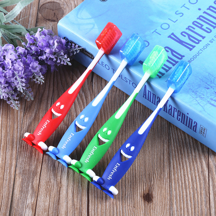 DuPont Bristle Adult's Tongue Cleaner Toothbrush Kids Children Tooth Brush