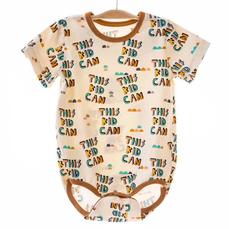 Infant Boutique Baby 100% Organic Cotton Rompers Short-Sleeve Bodysuit
