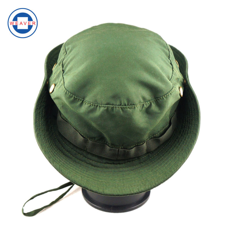 Green Cotton Jungle Hat Sun Hat Bucket Hat Fisherman Hat Police Hat