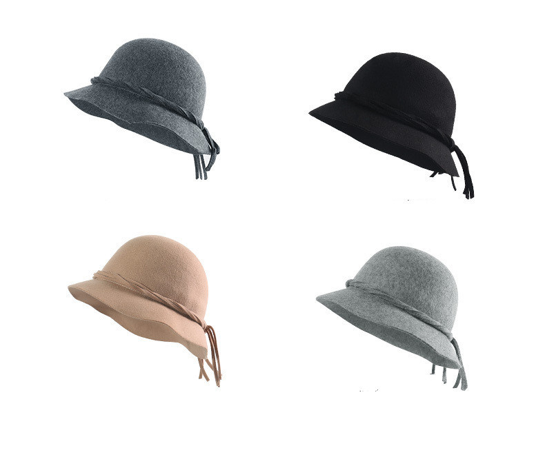 Custome Ladys' Top Hat Beret Hat, Concise Style Cap Hat Small Brim Beret Hat Cap 4