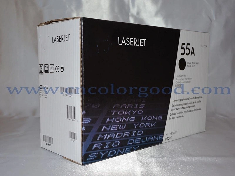 Original Black Toner Cartridge Ce255A for HP Printer Laser Cartridge P3015, P3015D, P3015dn