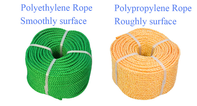 Stock Nylon PP PE Braided Twisted 3 Strands Rope