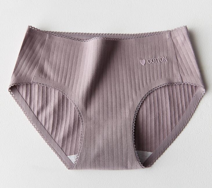 100%Cotton Ladies Striped Underwear Panties