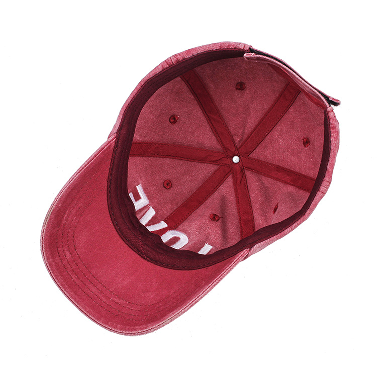 Custom Washed Cotton Sports Hat, Baseball Cap for Men Women