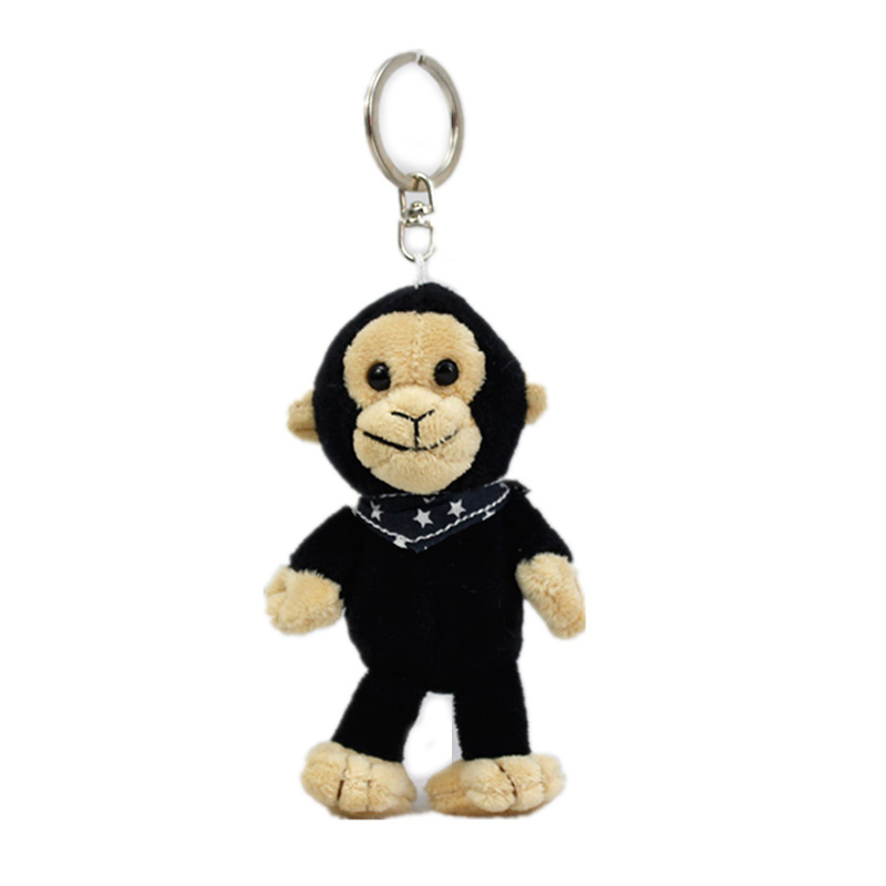 Plush Animal Keychain Promotion Gift Plush Toys Plush Orangutan /Tiger/Elephant Plush Keychain