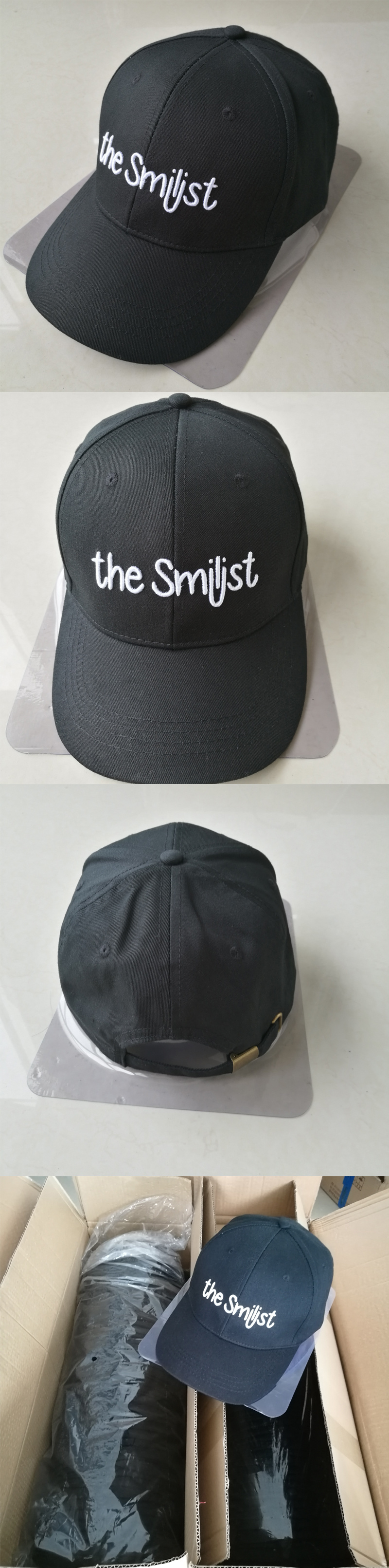 Customized Letter Embroidery Cotton Baseball Cap
