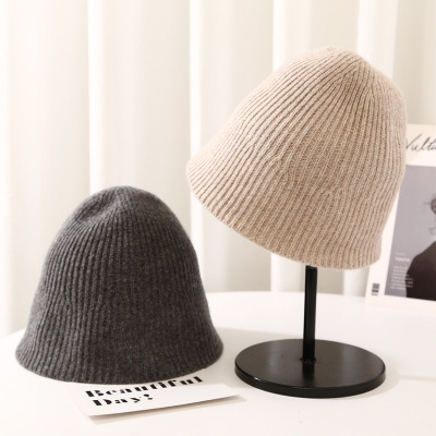 Bucket Hat Woman Autumn Winter Wool Fisherman's Hat