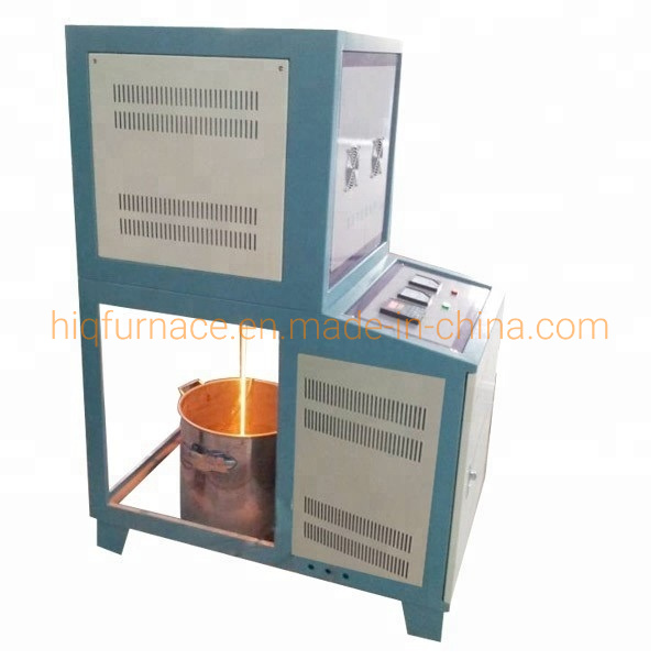 1200c Small Electric Glass Melting Furnace with Programmable and Pid Control, Mini Small Induction Glass Melt furnace Aluminum Melting Furnace