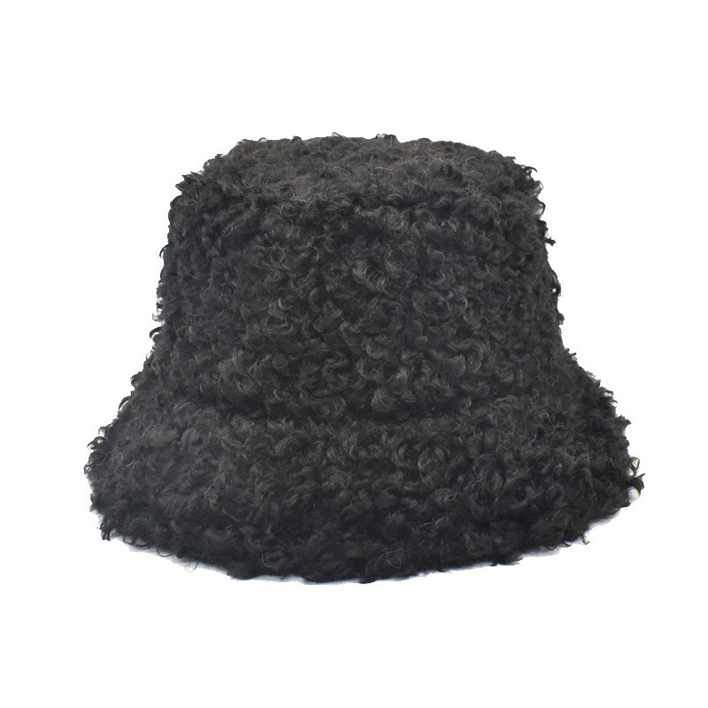 Lamb Teddy Fur Fisherman Bucket Hat