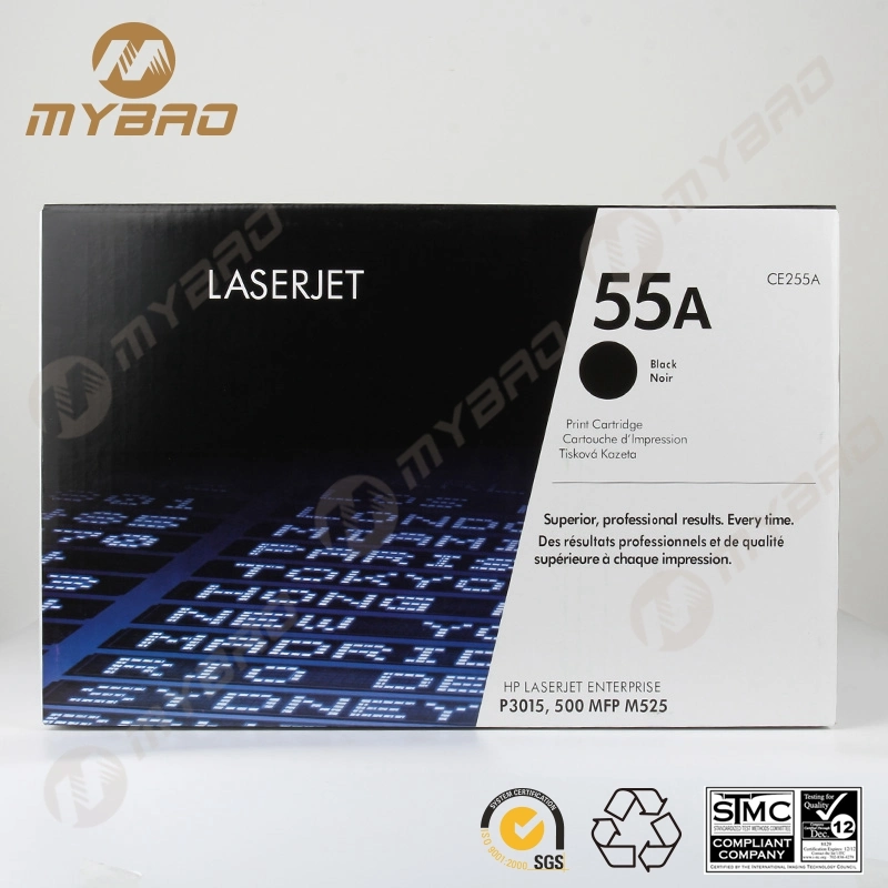 Factory Wholesale Toner Cartridge for HP Ce255A 55A