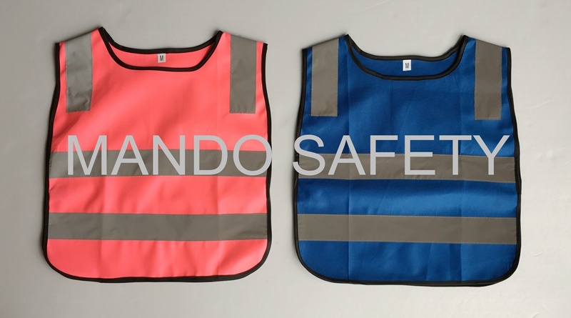Bright Color Children's Reflective Safety Vest for Kids Outdoor Wear
