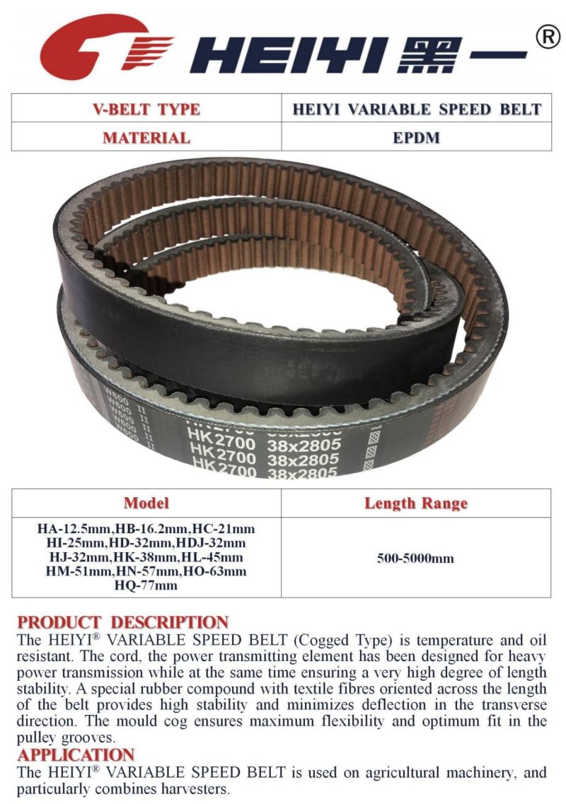 Global V Ribbed Belt 100% Replaceable Power Belt with ISO16949