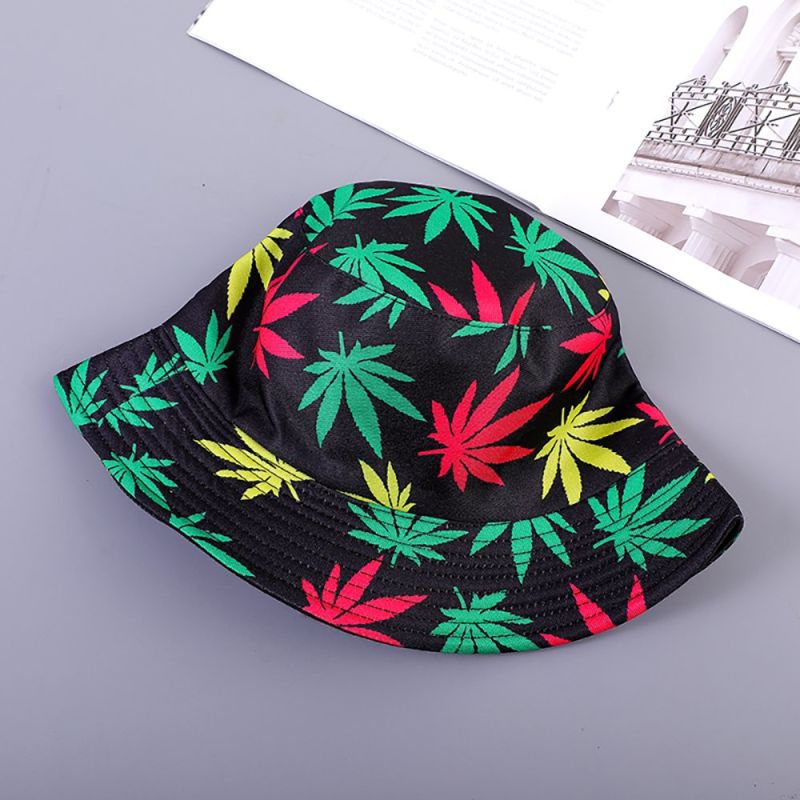 Adult Fisherman Hat Spring and Summer Korean Version of Pure Cotton Flower Leaves Men's Outdoor Fishing Sunscreen Mountaineering Hat