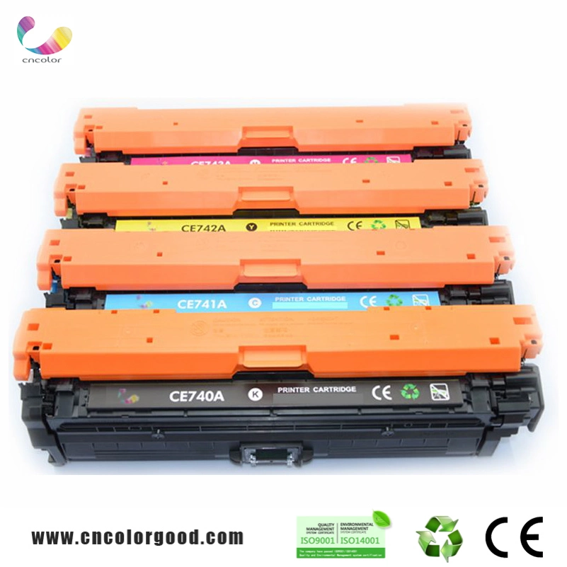 100% Original Color Toner Cartridge for HP Laser Printer Cartridge Ce740A, Ce741A, Ce742A, Ce743A