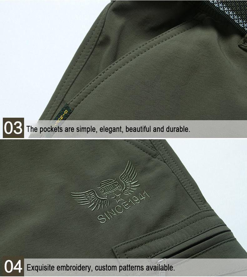 Custom Logo Men's Mountain Climbing Pants Windproof Cargo Pants