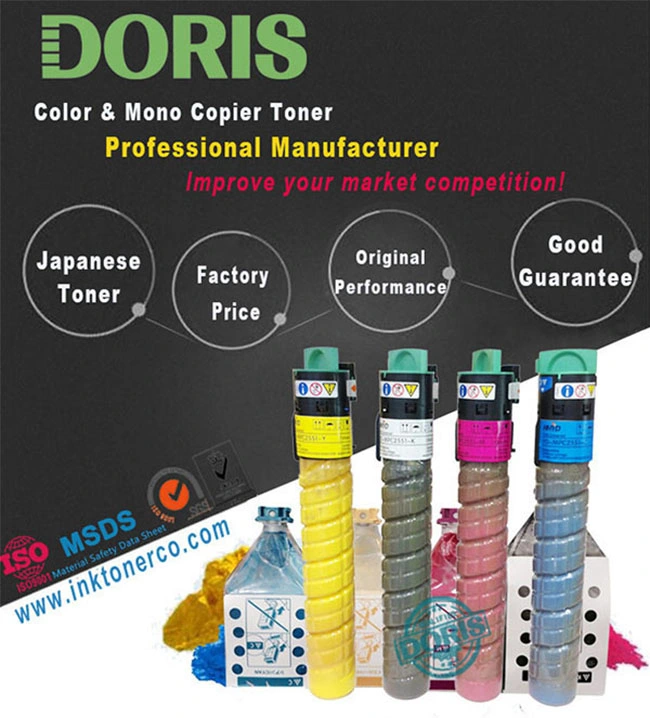 Compatible Premium Refillable Toner Cartridge MP C3000 Color Copier for Ricoh Mpc2000 Mpc2500 Mpc3000