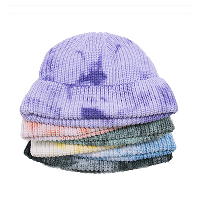 Custom Tie Dye Beanie Hat Winter Hats for Women Fashion Winter Cap Washable China Foldable Bucket Hat Stock Fisherman Hat