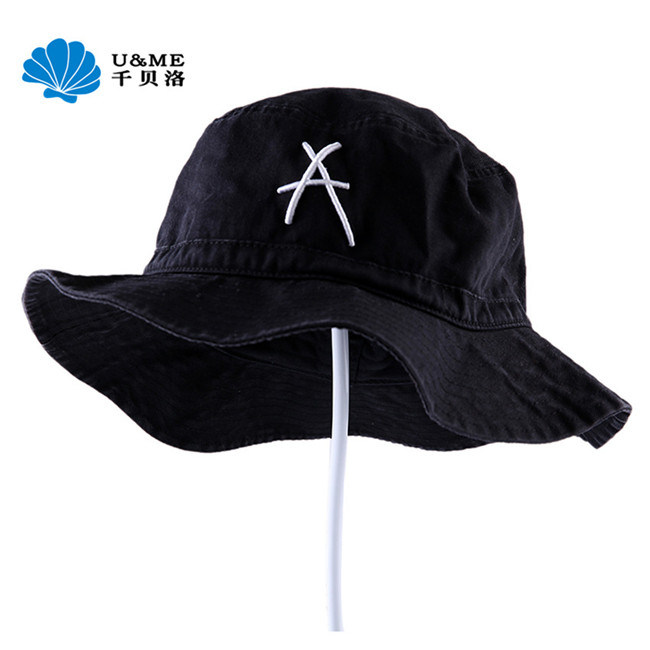 Simple Style Fashion Bucket Breathable Cotton Sun Visor Fishing Hat