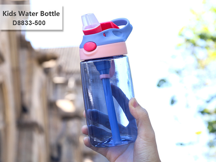 BPA Free Tritan Plastic School Kids Straw Bottle for Kids