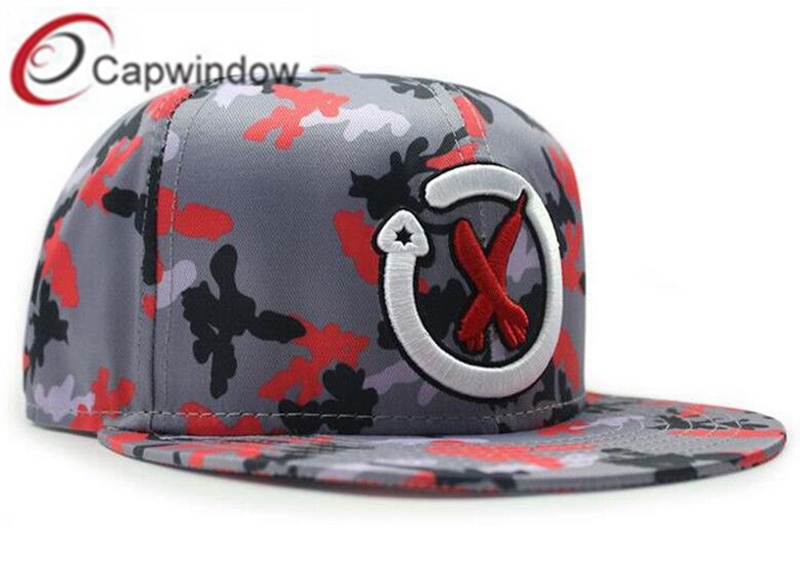 Sublimation Printed Snapback Hat with Round Brim Fashion Cap