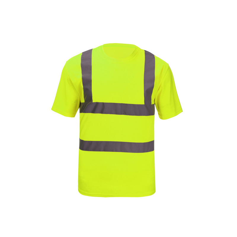 Summer Fluorescent Hi Viz Safety Work Shirt Summer Reflective T-Shirt