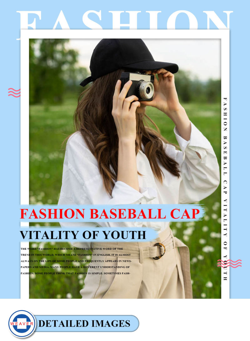 Twill Cotton Plain Summer Hat Navy Blue Sports Cap