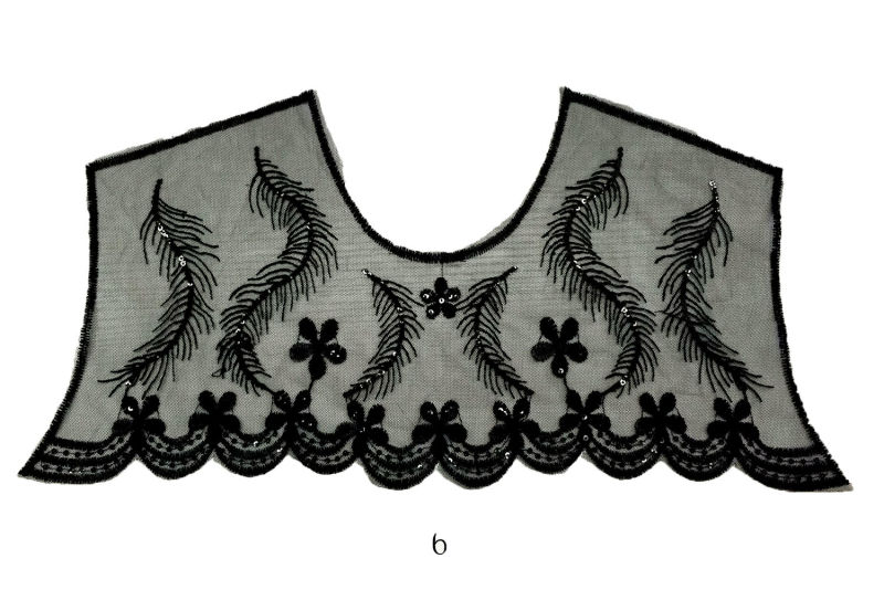 Apparel Accessrory Neck Trim Embroidered Collar Embroidered Neckline