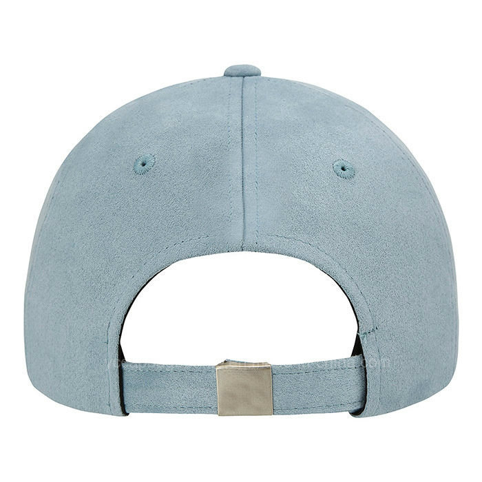 Custom Suede Baseball Cap Real Leather Strap Baseball Cap