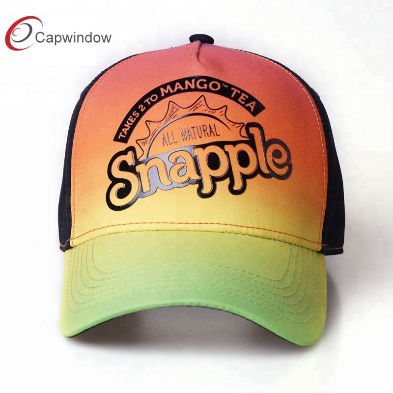 Custom 5 Panel Structured Two Tone Sublimation Printed Baseball Cap