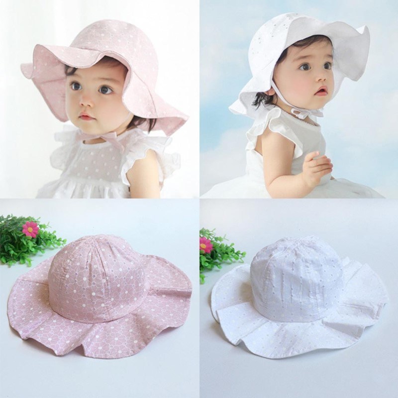 Toddler Infant Kids Soft Cotton Sun Cap Sunhat Princess Hat