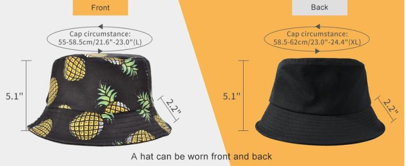 New Korean Double-Sided Wear Creative Embroidered Fisherman Hat
