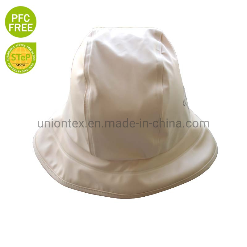 Winter Waterproof PU Rain Cap for Children Rain Hat Fisherman Hat with Fleece Lining