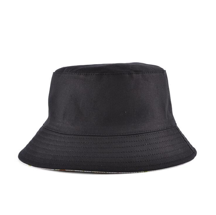 Reversible Funny Print Summer Cotton Bucket Hats