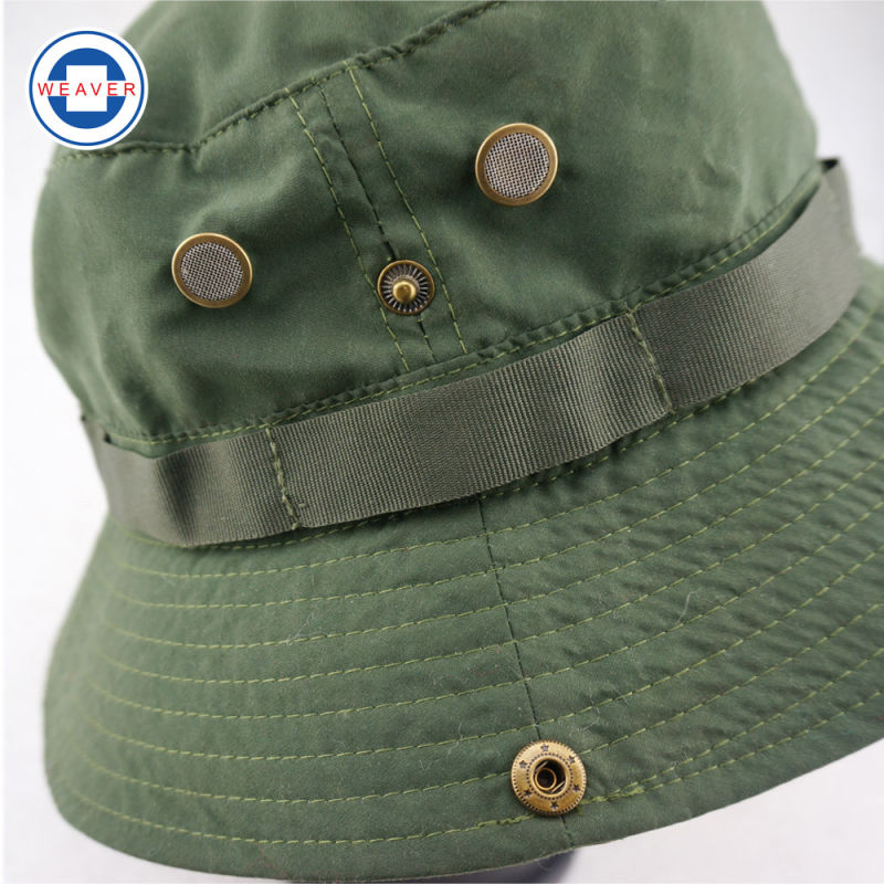 Green Cotton Jungle Hat Sun Hat Bucket Hat Fisherman Hat Police Hat