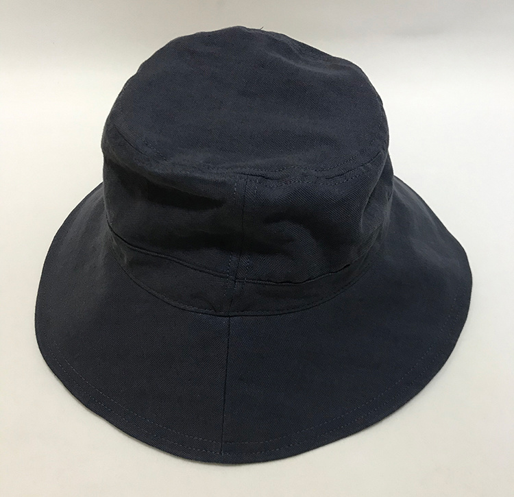 Customized Fashionable Linen Cotton Fisherman Hat Full Lining Brim with Soft Metal Wire