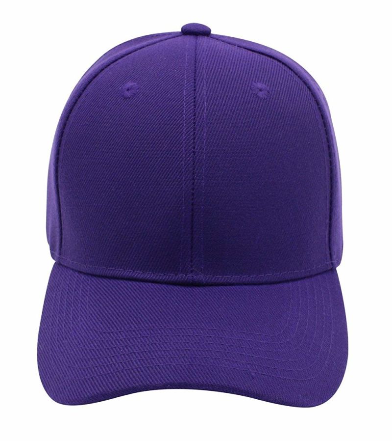Polyester Adjustable Plain Hat Baseball Cap Bulk with Velcro Closure