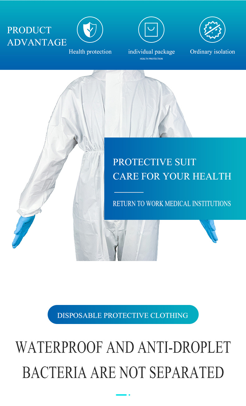 Kieyyuel-Anti-Bacteria Safety Suit Protective Disposable Protective Coverall Protective Clothing