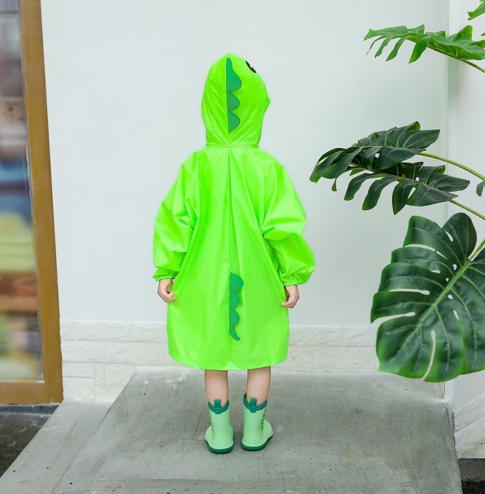 Promotional Custom Thick EVA Blue Kids Children's Cartoon Raincoat Waterproof for Kids